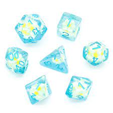 Blue & White Star Flower RPG Di - Game On