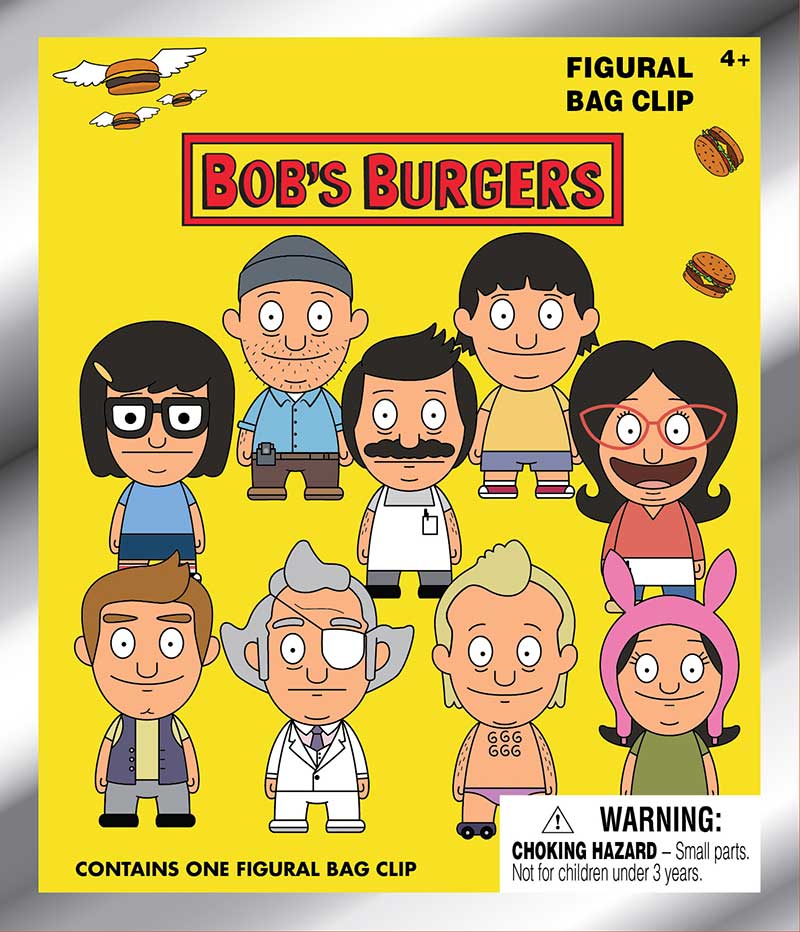 Bob's Burgers 3D Foam Bag Clip, Series 1 - Game On