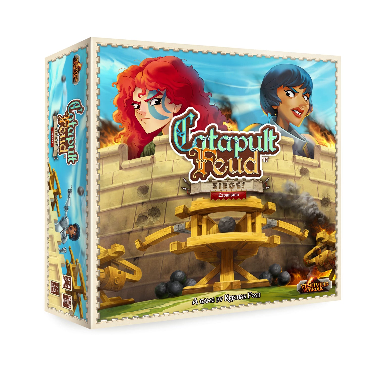 Catapult Feud Siege Expansion - Two Player - Game On