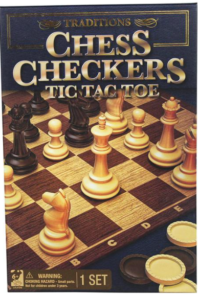 Chess Checkers & Tic Tac Toe - Classic - Game On