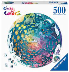 Ocean 500 pc Round Puzzle - Game On