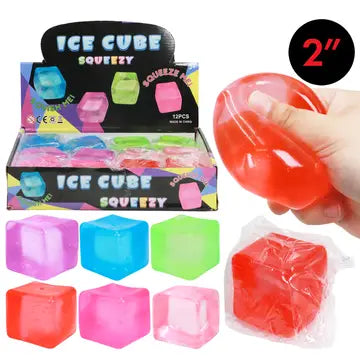 Clear Colorful Cube Squishy - Game On