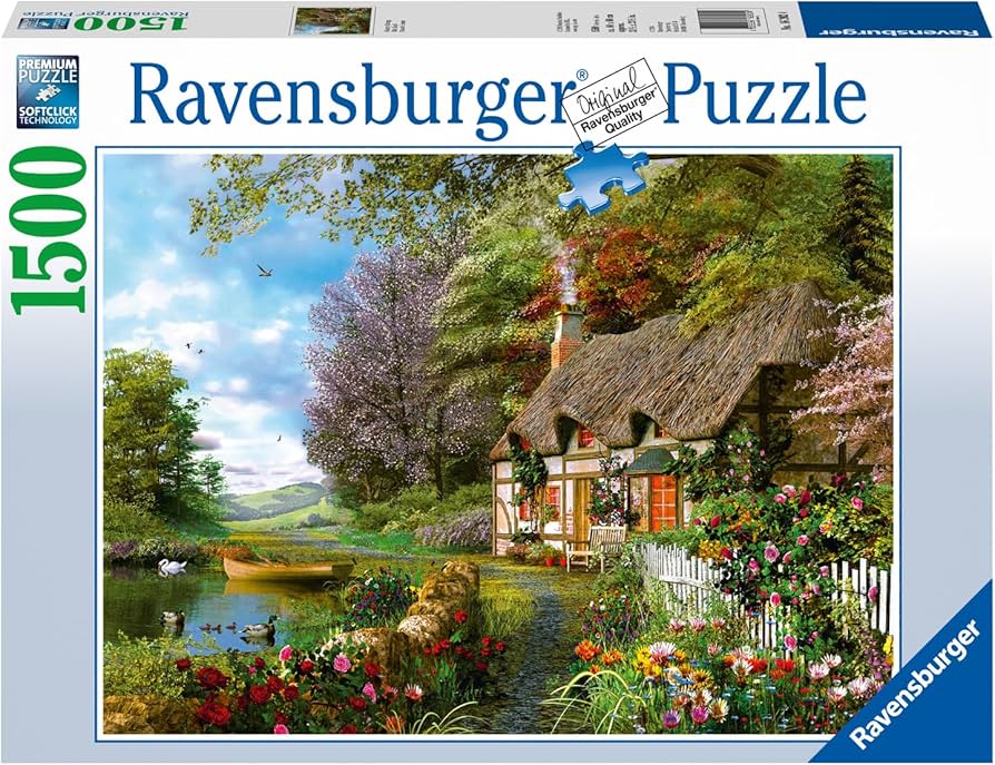 Country Cottage 1500 pc Puzzle - Game On