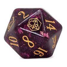 Crit Role Oversized Purple d20 - Game On