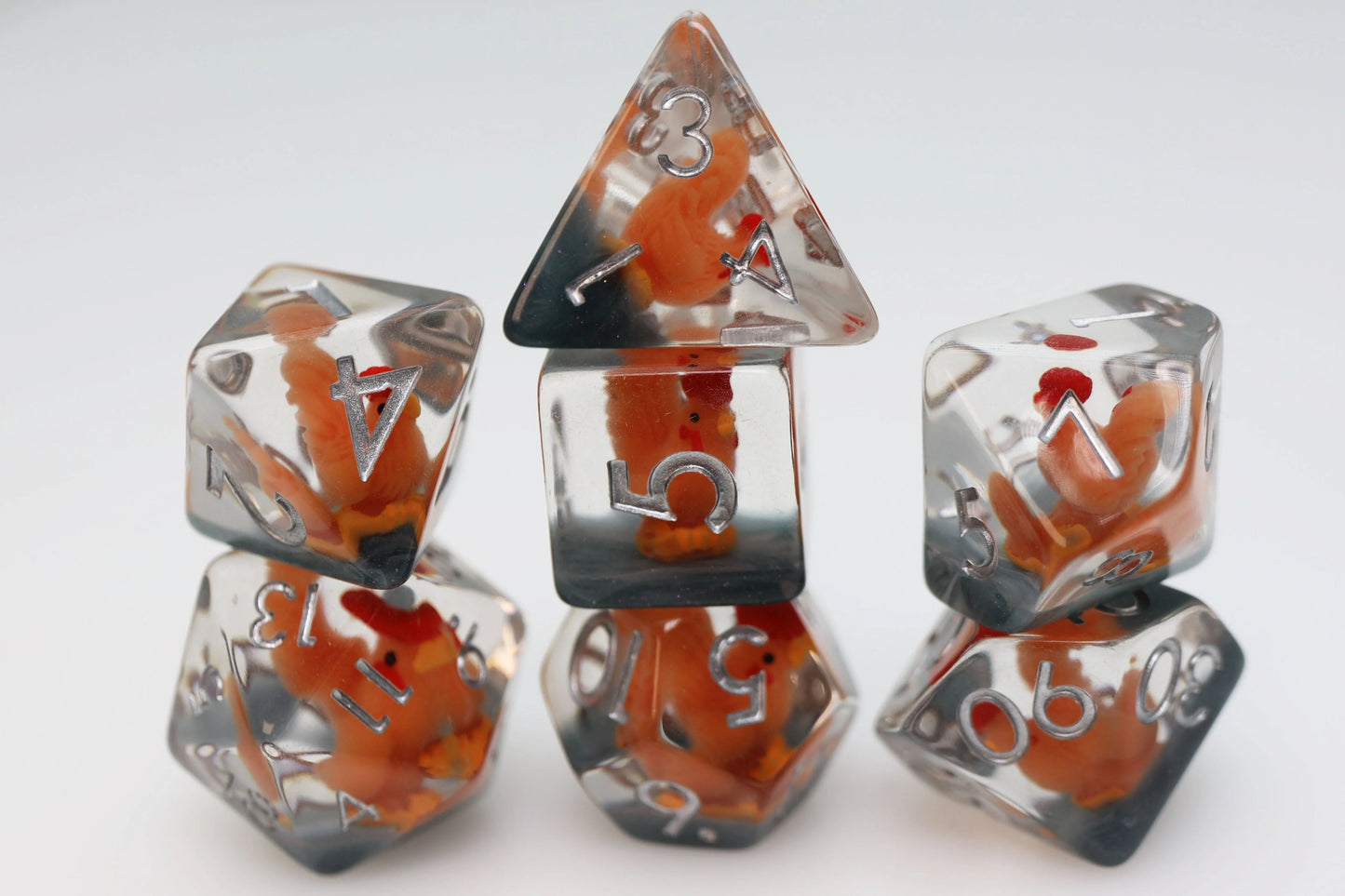 Crowing Rooster RPG Dice Set - Game On