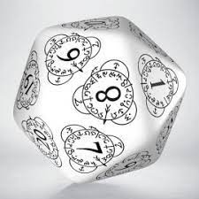 D20 Level Counter White/Black - Game On