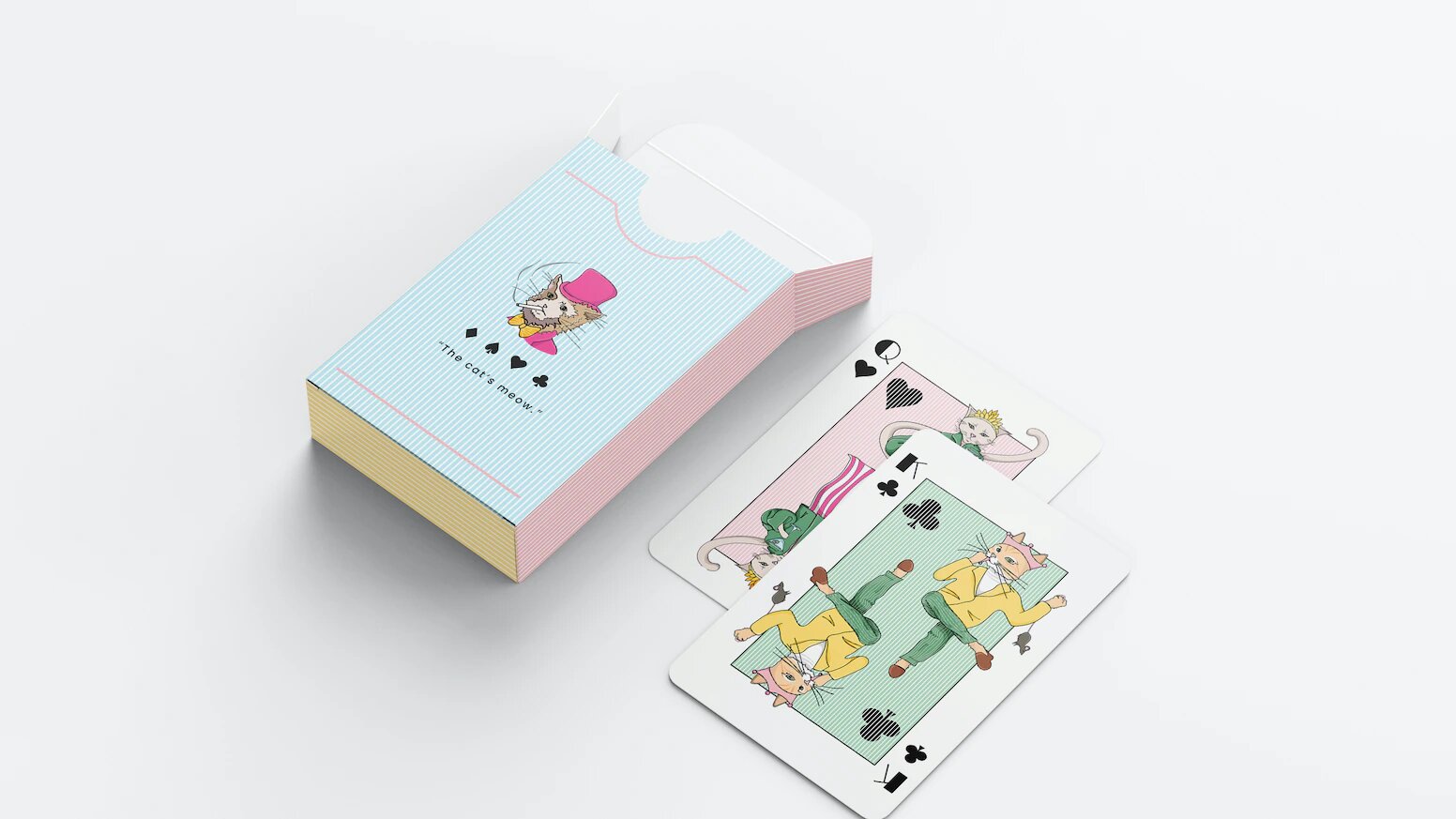 Dapper Cats Playing Cards - Classic - Game On