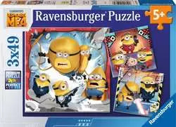 Despicable Me 4 3x49 pc Puzzles - Game On