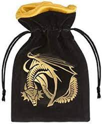 Dice Bag - Dragon - Gold/Black - Game On