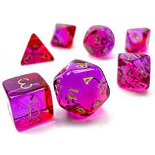 Dice: Translucent Gemini 7-ct - Game On