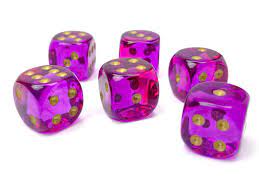 Dice: Translucent Gemini d6's - Game On