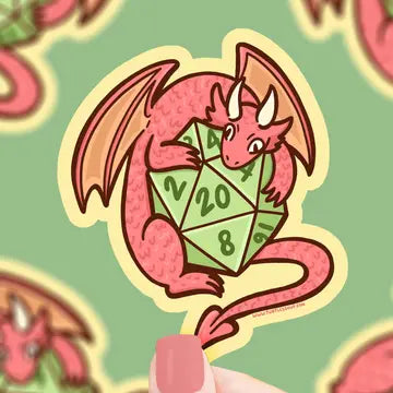 Dragon D20 Vinyl Sticker - Game On