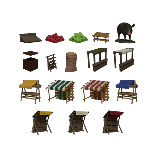 Dungeon Dressings Merchant's Row - Terrain - Game On