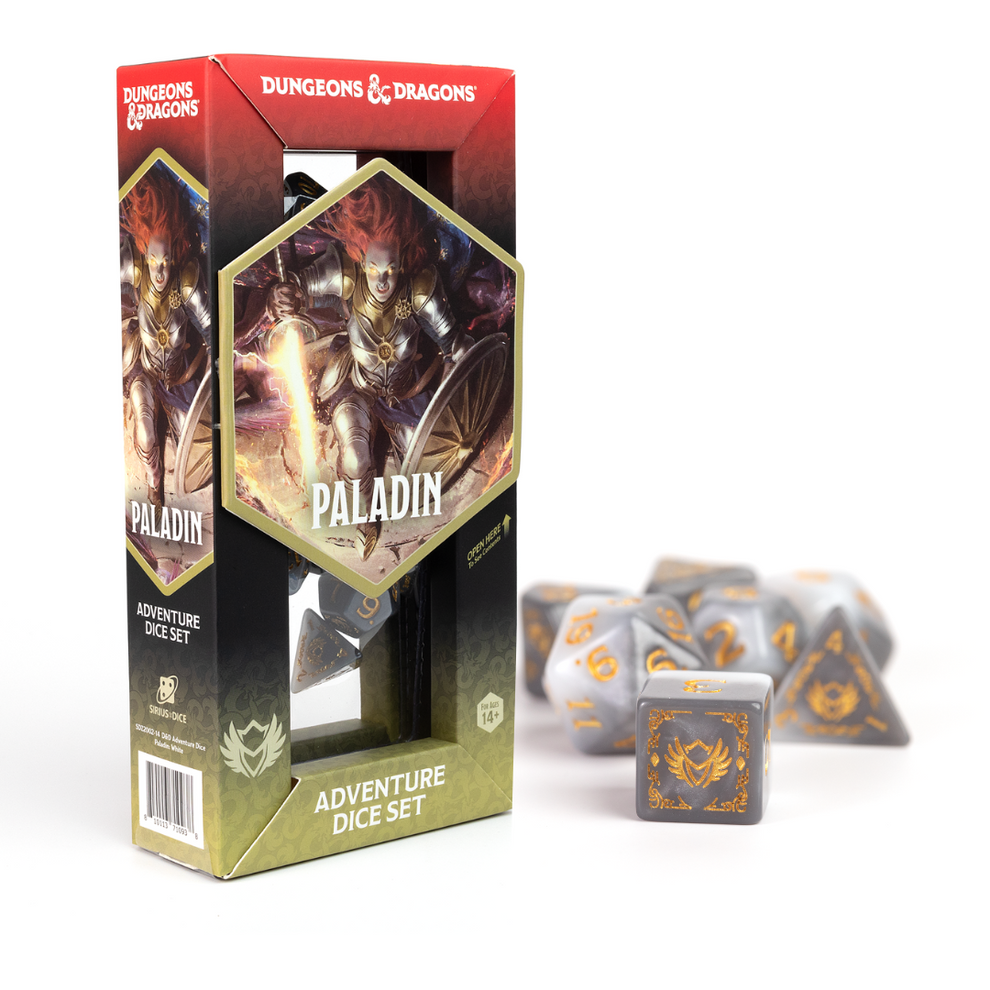 Dungeons & Dragons Adventure Dice Paladin: White / Grey - Game On
