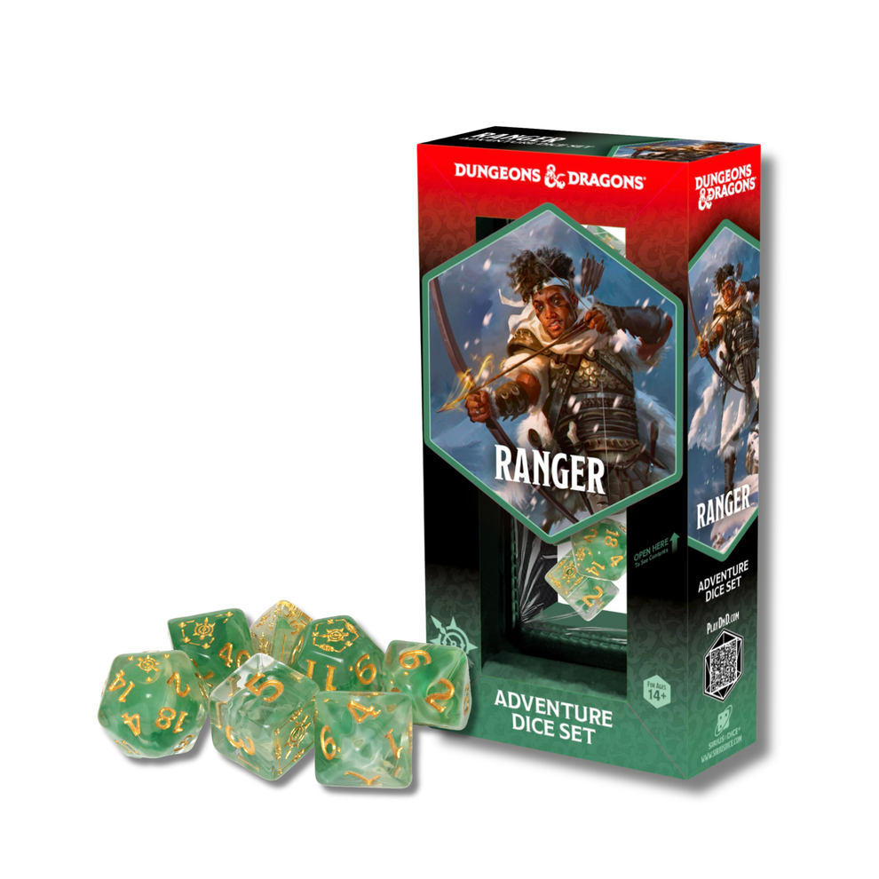 Dungeons & Dragons Adventure Dice Ranger: White / Green - Game On