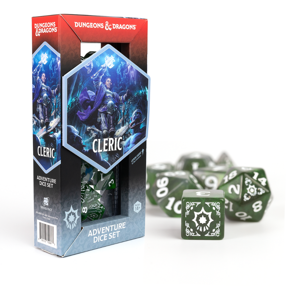 Dungeons & Dragons Adventure Dice Cleric: Green - Game On