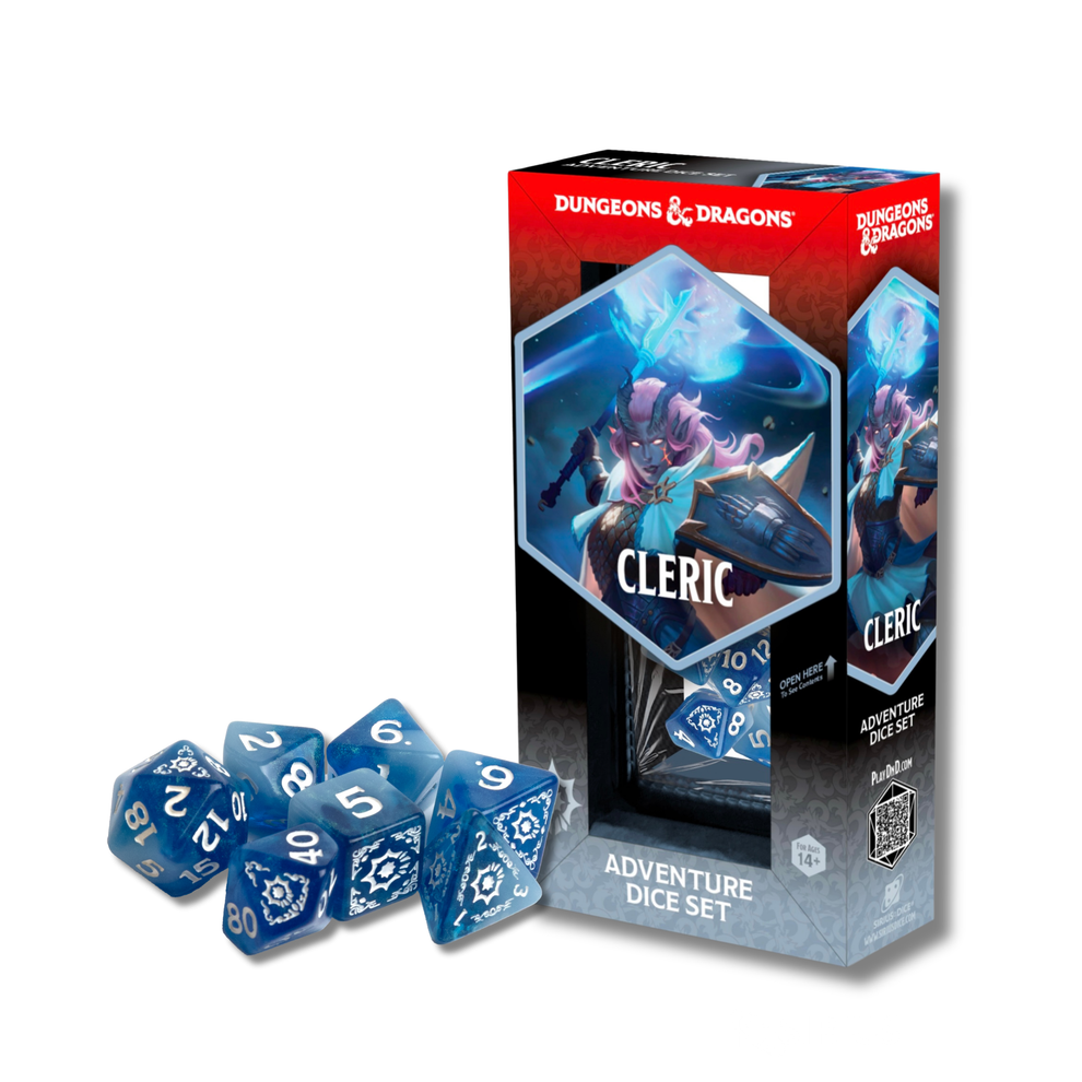 Dungeons & Dragons Adventure Dice Cleric: White / Blue - Game On