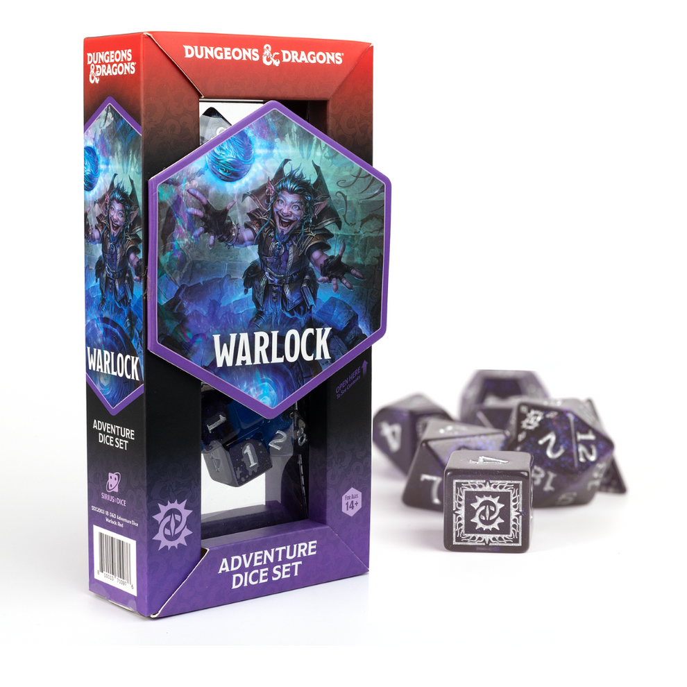 Dungeons & Dragons Adventure Dice Warlock: Purple - Game On