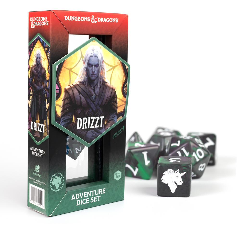 Dungeons & Dragons Adventurer Dice Legend of Drizzt - Game On