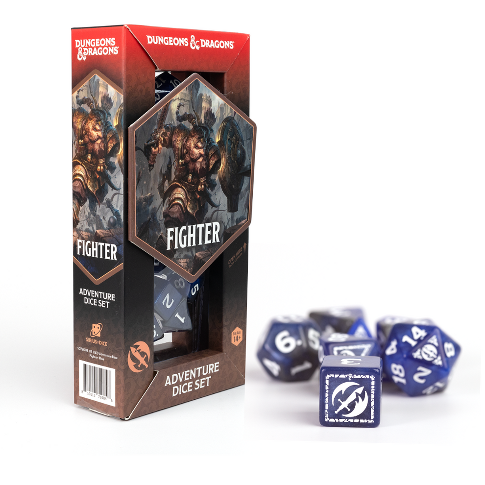 Dungeons & Dragons Adventure Dice Fighter: Blue - Game On