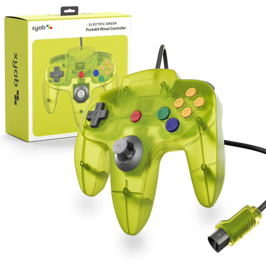 Electric Green Yellow Nintendo 64 Controller - Game On