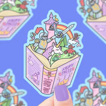 Fairy Tales Book Club Bookish Vinyl Sticker - Game On