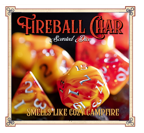 Fireball Char Scented Dice - Game On