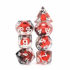 Flame Skull RPG Dice Set - Game On