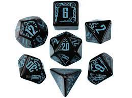 Galactic Black & Blue Dice Set - Game On