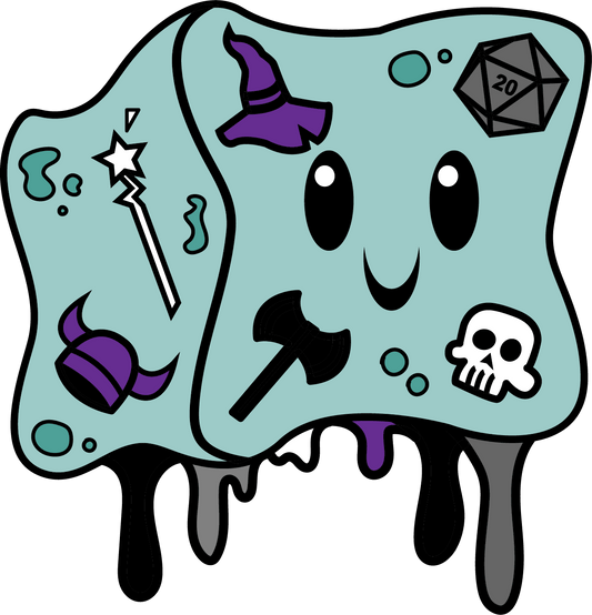 Gelly Cube Pride Pin - Asexual - Game On