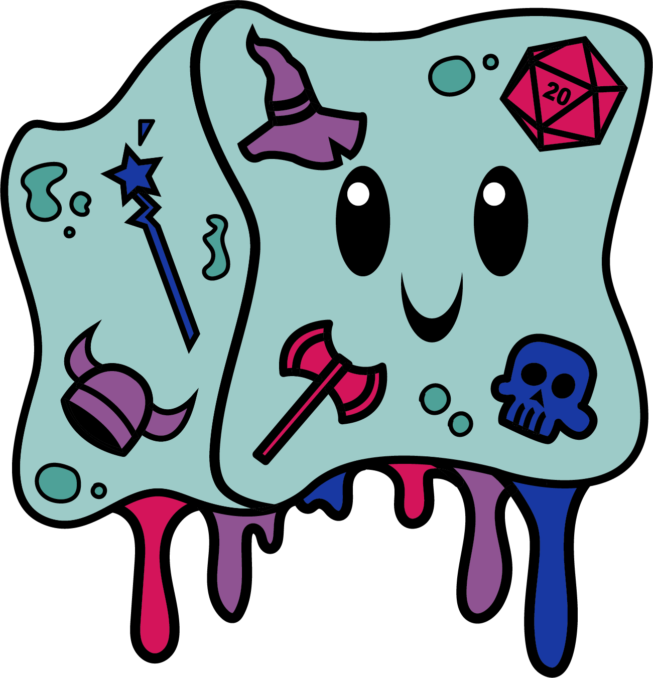 Gelly Cube Pride Pin - Bisexual - Game On