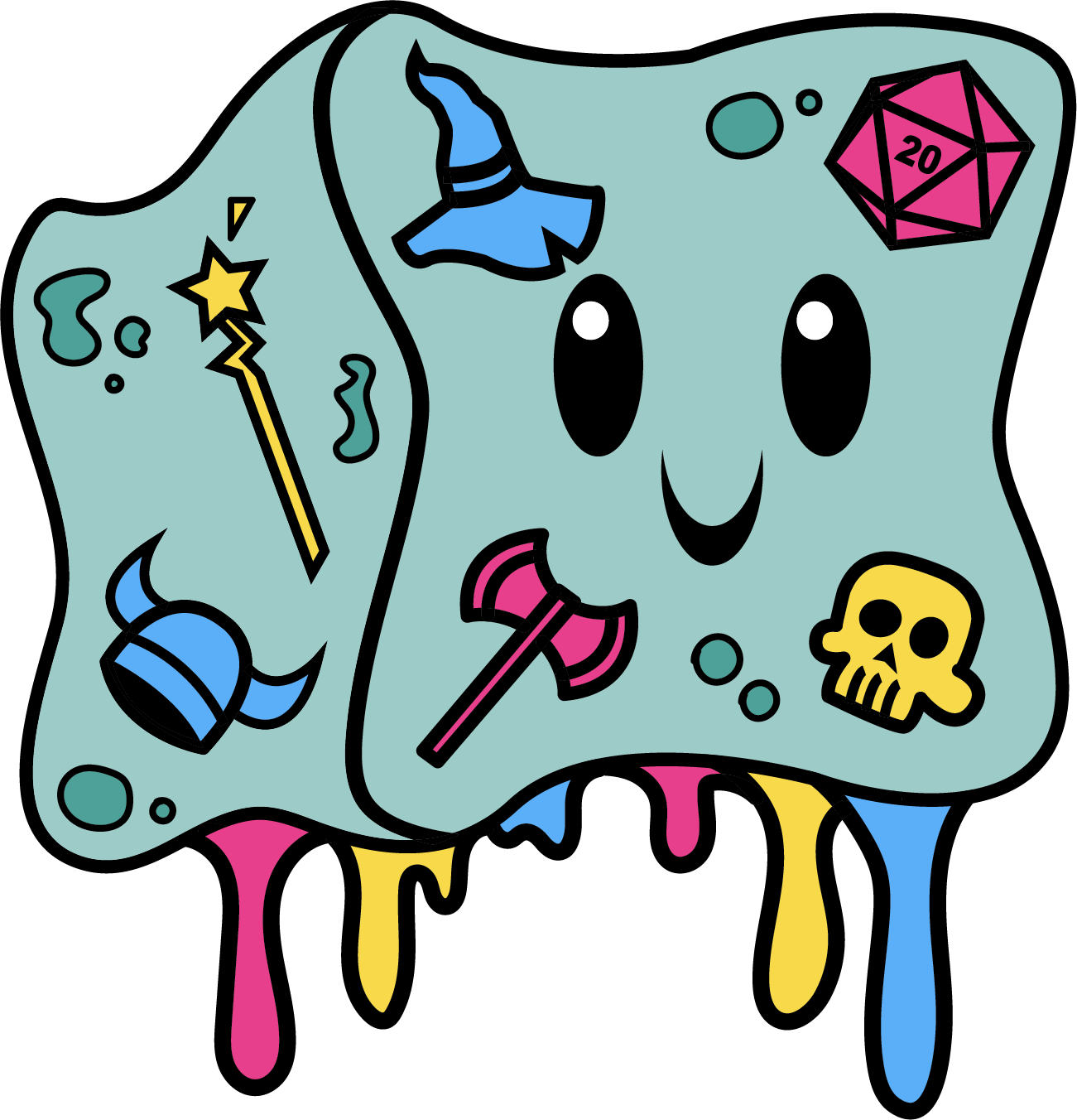 Gelly Cube Pride Pin - Pansexual - Game On