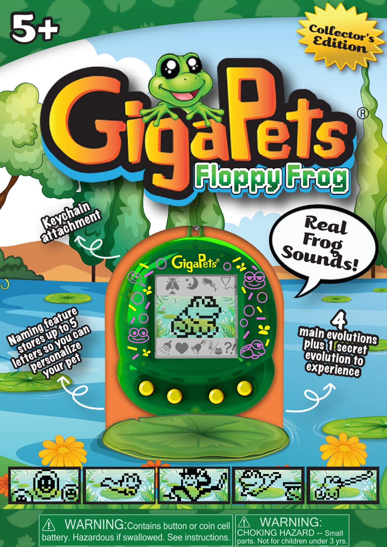 GigaPets - Floppy Frog - Game On