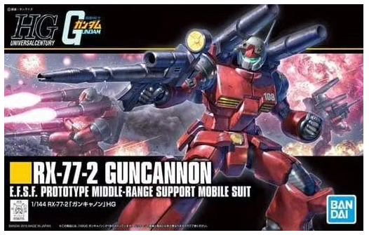 HGUC #190 1/144 RX-77-2 Guncannon (Revive Ver.) "Mobile Suit Gundam" - Game On