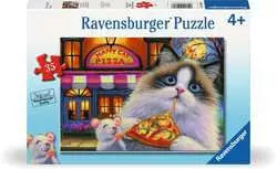 Happy Cat Pizza 35 Pc Puzzle - Game On
