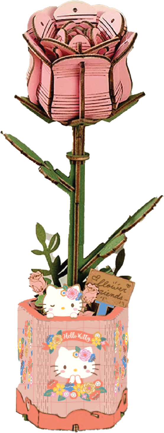 Hello Kitty - Flower: Pink Rose Hello Kitty® - Game On
