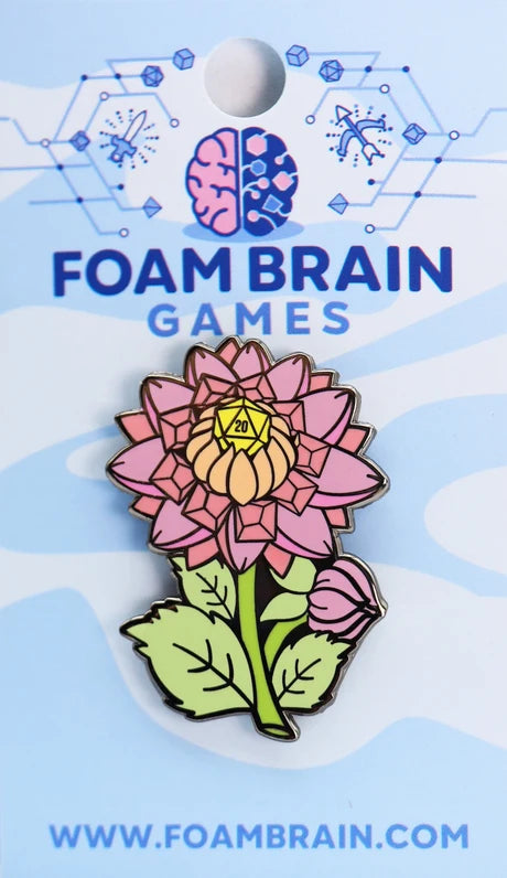 Hollow Hearts Enamel Pin: Dice Dahlia - Game On