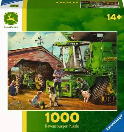 John Deere Then & Now 1000 pc Puzzle - Game On