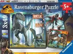 Jurassic World: Dominion 3 x 49 pc Puzzle - Game On