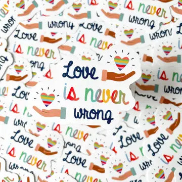 Love is Never Wrong LGBTQ+ Sticker - Game On