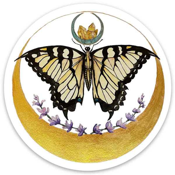 Lunar Butterfly Holo - 3" Holo Circle - Game On