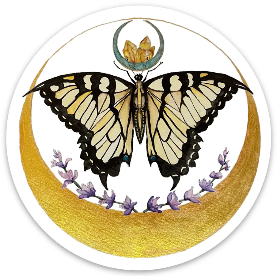 Lunar Butterfly Sticker - Game On