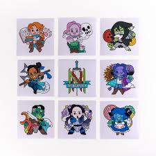 Mighty Nein Chibi Vinyl Decals - Game On