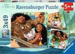 Moana Born to Voyage 3 x 49 pc Puzzle - Game On