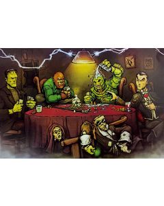 Monsters Playing - Cards Poster - Game On