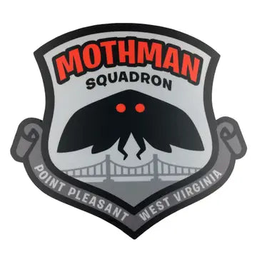 Mothman Squadron Military Insignia Cryptozoology Sticker - Game On