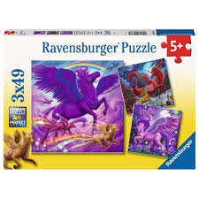 Mythical Majesty 3x49 pc Puzzle - Game On