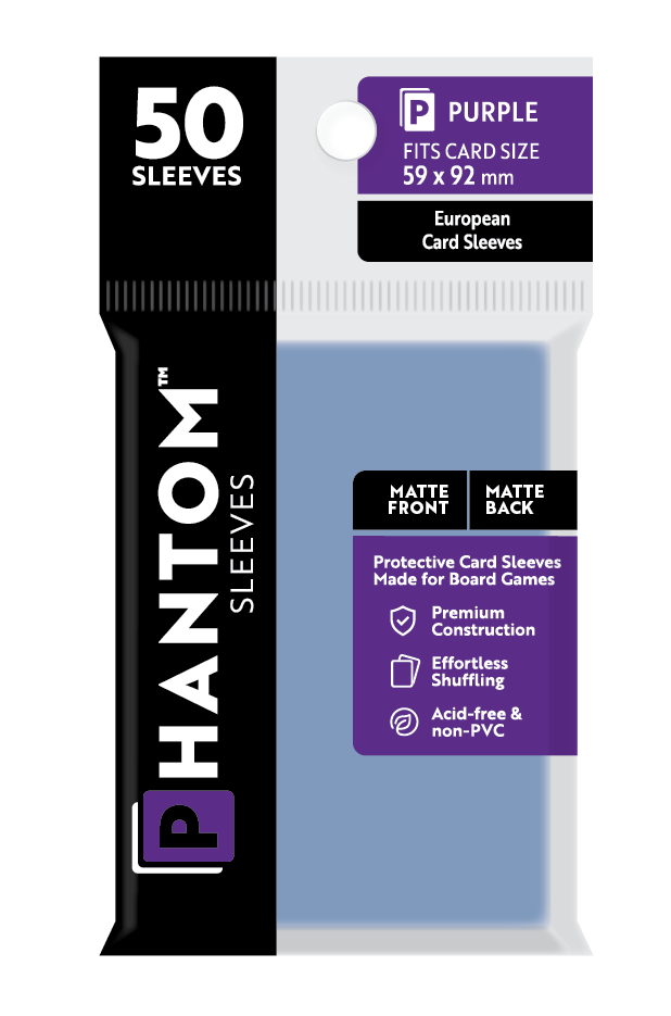 Phantom Sleeves: Purple Size (59mm x 92mm) Matte/Matte (50) - Game On