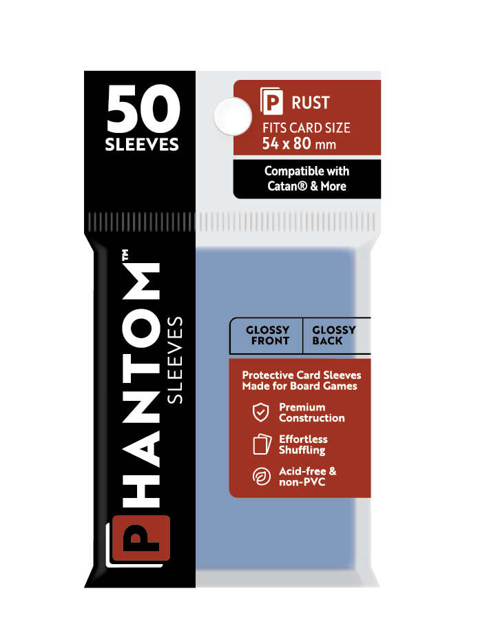 Phantom Sleeves: Rust Size (54mm x 80mm) Gloss/Gloss (50) - Game On