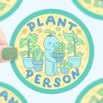 Plant Person, Plant Parent, Little Guys, Vinyl Sticker - Game On